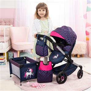 Bayer Design Combi nukkevaunut XEO deluxe Set, sydämet-12