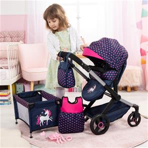 Bayer Design Combi nukkevaunut XEO deluxe Set, sydämet-2