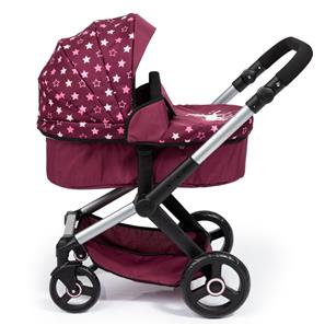 Bayer Design Combi Nukkevaunut XEO, tummanpunainen-11