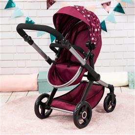 Bayer Design Combi Nukkevaunut XEO, tummanpunainen-6