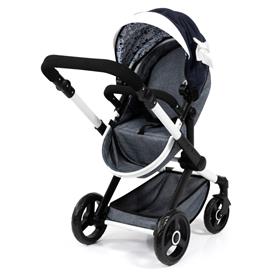 Bayer Design Combi Nukkevaunut, XEO, tummansininen-9