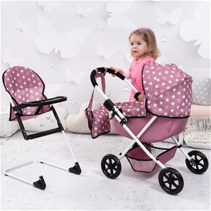 Bayer Design Cosy nukenvaunut + syöttötuoli ja vaihtolaukku-4