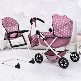 Bayer Design Cosy nukenvaunut + syöttötuoli ja vaihtolaukku-6