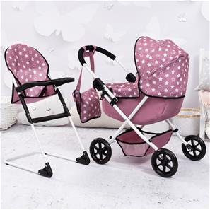 Bayer Design Cosy nukenvaunut + syöttötuoli ja vaihtolaukku-6