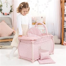 Bayer Design Cozy nukkesänky lisävarusteineen, vaaleanpunainen-4