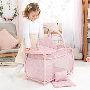 Bayer Design Cozy nukkesänky lisävarusteineen, vaaleanpunainen-4