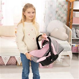 Bayer Design Deluxe Nuken turvaistuin, vaaleanpunainen/harmaa-10