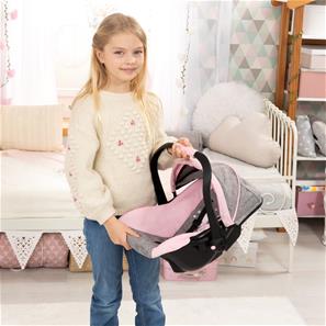 Bayer Design Deluxe Nuken turvaistuin, vaaleanpunainen/harmaa-10