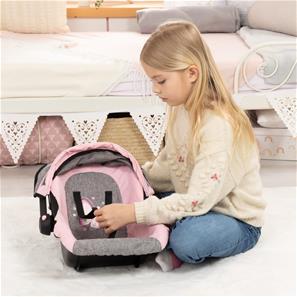 Bayer Design Deluxe Nuken turvaistuin, vaaleanpunainen/harmaa-9