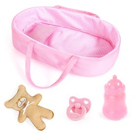 Bayer Design Doll -nukkesetti, nukke (28 cm) ja kantosänky-16