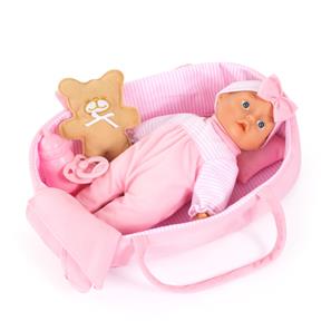 Bayer Design Doll -nukkesetti, nukke (28 cm) ja kantosänky-2