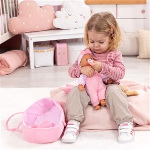 Bayer Design Doll -nukkesetti, nukke (28 cm) ja kantosänky-4