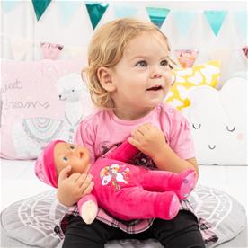 Bayer Design Ensimmäinen vauvanukkeni, äänet (30cm), tumman vaaleanpunainen-5