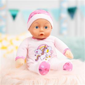 Bayer Design Ensimmäinen vauvanukkeni, äänet (30cm), vaaleanpunainen-3