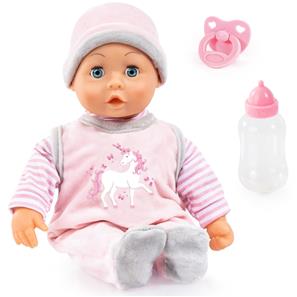 Bayer Design First Words vauvanukke 38 cm, vaaleanpunainen