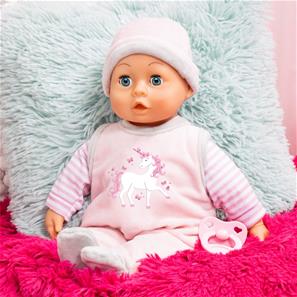 Bayer Design First Words vauvanukke 38 cm, vaaleanpunainen-5
