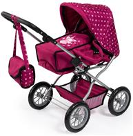 Bayer Design Kombi Grande Nukkevaunut, tummanpunainen