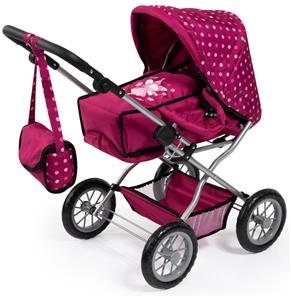 Bayer Design Kombi Grande Nukkevaunut, tummanpunainen