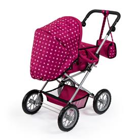 Bayer Design Kombi Grande Nukkevaunut, tummanpunainen-2