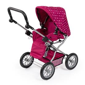 Bayer Design Kombi Grande Nukkevaunut, tummanpunainen-5