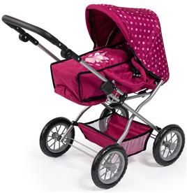 Bayer Design Kombi Grande Nukkevaunut, tummanpunainen-7