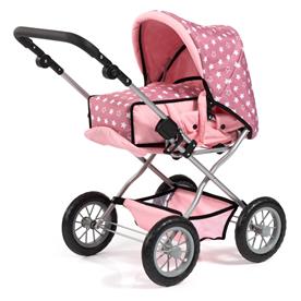 Bayer Design Kombi Grande Nukkevaunut, vaaleanpunainen-6