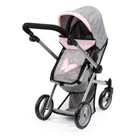 Bayer Design Kombi Milano Nukenvaunut Mega Set, harmaa/vaaleanpunainen-10