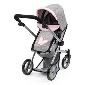 Bayer Design Kombi Milano Nukenvaunut Mega Set, harmaa/vaaleanpunainen-10