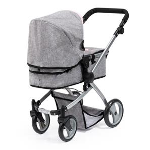 Bayer Design Kombi Milano Nukenvaunut Mega Set, harmaa/vaaleanpunainen-13