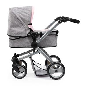 Bayer Design Kombi Milano Nukenvaunut Mega Set, harmaa/vaaleanpunainen-7