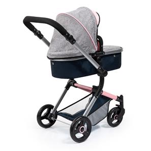 Bayer Design NEO VARIO Combi nukenvaunut, harmaa/vaaleanpunainen/musta-11