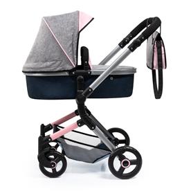 Bayer Design NEO VARIO Combi nukenvaunut, harmaa/vaaleanpunainen/musta-14