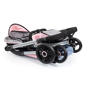 Bayer Design NEO VARIO Combi nukenvaunut, harmaa/vaaleanpunainen/musta-5