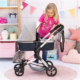 Bayer Design NEO VARIO Combi nukenvaunut, harmaa/vaaleanpunainen/musta-7