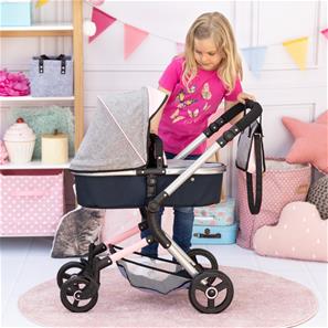 Bayer Design NEO VARIO Combi nukenvaunut, harmaa/vaaleanpunainen/musta-7