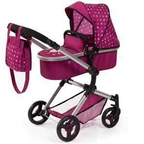 Bayer Design NEO VARIO Combi nukenvaunut, tumman-/vaaleanpunainen