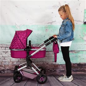 Bayer Design NEO VARIO Combi nukenvaunut, tumman-/vaaleanpunainen-4