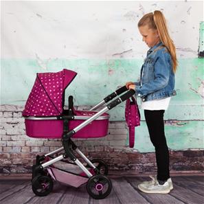 Bayer Design NEO VARIO Combi nukenvaunut, tumman-/vaaleanpunainen-4