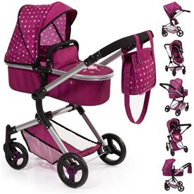 Bayer Design NEO VARIO Combi nukenvaunut, tummanpinkki-2