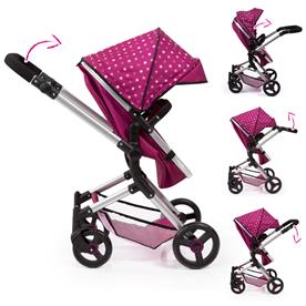 Bayer Design NEO VARIO Combi nukenvaunut, tummanpinkki-3