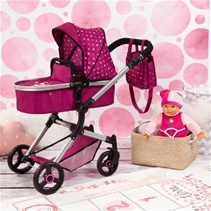 Bayer Design NEO VARIO Combi nukenvaunut, tummanpinkki-9