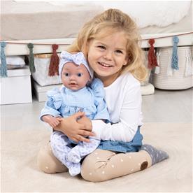 Bayer Design Reborn vauvanukke 38 cm, sininen-4