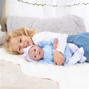 Bayer Design Reborn vauvanukke 38 cm, sininen-5