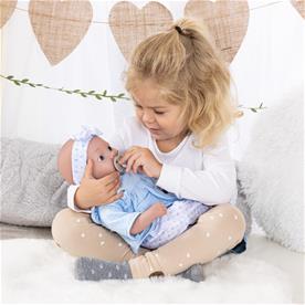 Bayer Design Reborn vauvanukke 38 cm, sininen-6