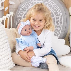 Bayer Design Reborn vauvanukke 38 cm, sininen-7
