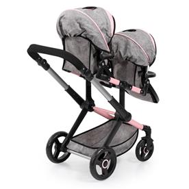 Bayer Design Twin Nukenrattaat Xeo, harmaa/vaaleanpunainen-4