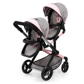 Bayer Design Twin Nukenrattaat Xeo, harmaa/vaaleanpunainen-8