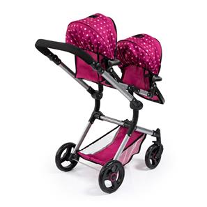 Bayer Design Twin nukenrattaat Xeo, tummanpinkki-15