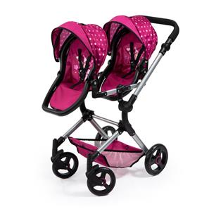 Bayer Design Twin nukenrattaat Xeo, tummanpinkki-16