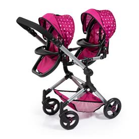 Bayer Design Twin nukenrattaat Xeo, tummanpinkki-17
